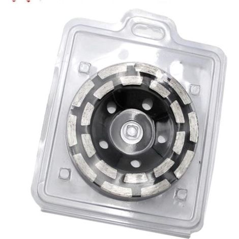 Disque Diamant à Meuler Ø 125 mm Double Rangée - Meule Diamantée pour Béton, Pierre, Matériaux de Construction et Ponçage de (1/5)
