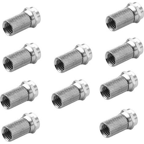 Mkc 10 connettore spinotto f vite 6,7 mm sat tv digitale terrestre jack