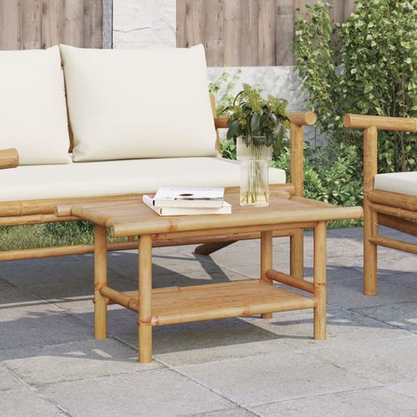 Couchtisch 70x40x35 cm Bambus vidaXL (1/5)