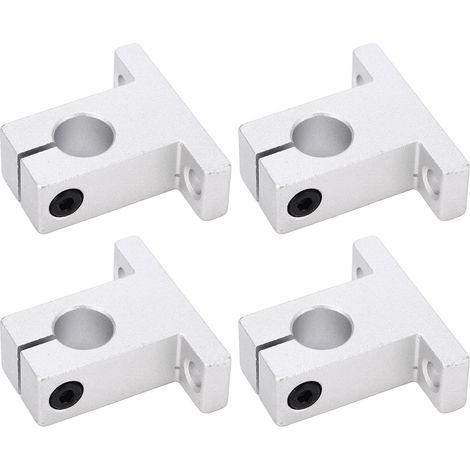 Lot de 10 supports de tige de guidage linéaire en alliage d'aluminium SK12 pour imprimante 3D (1/5)