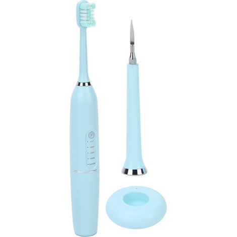 Brosse à dents électrique enfant rechargeable sans fil blancheur nettoyage profond brosse dentaire bleue pour enfants (1/5)