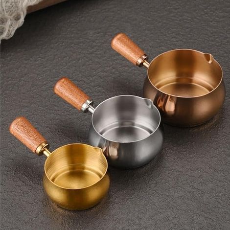 Saucière en acier 304 60 ml pour steak et salade (or rose) (1/5)