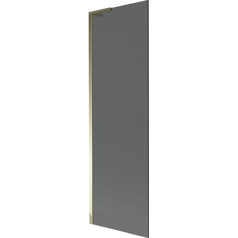 Mexen Next L Badewannenabtrennung 1-flügelig 60 x 150 cm, Graphit, Gold - 895-060-000-03-40-50 (1/5)