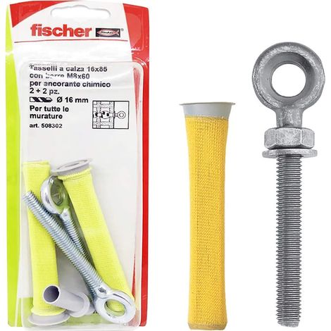 FISCHER 2 chevilles a glissiere 16 x 85 avec oeillets 8 x 60 (1/5)