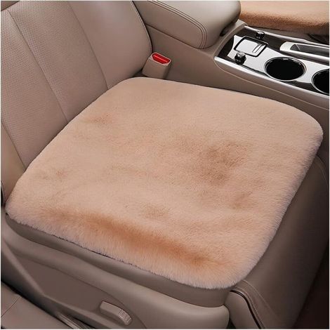 2 Pièces Coussin Voiture Siege, Protecteur/Housse de Siège Voiture Avant Super Doux Confort, Hiver Épaissir Avant arrière Coussin de siège, Confortable, pour Auto Bureau(Kaki) (1/5)