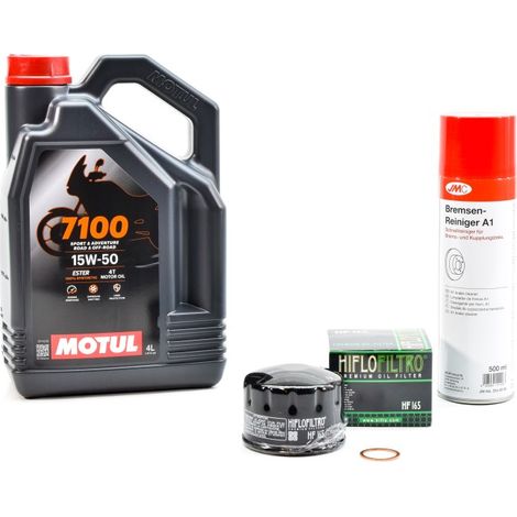 Kit Entretien Vidange pour BMW F 800 ST de 2006 à 2012 - MOTUL 7100 15W50 4L