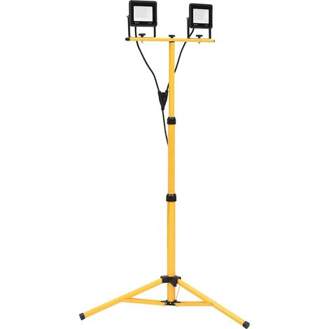 Foco LED con trípode 2x20 W cálido