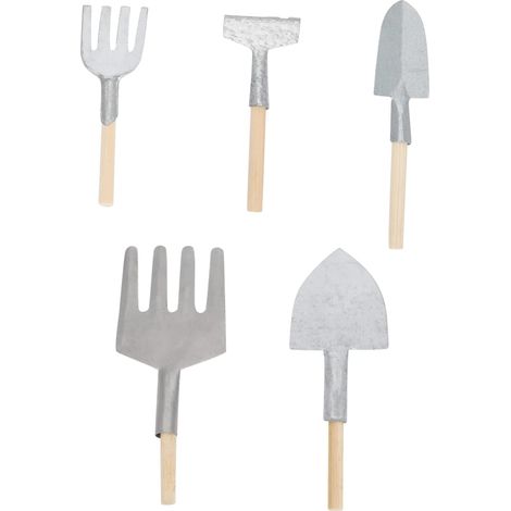 1 Jeu Gadgets De Jardinage Miniatures Désherbage Pelle À des Fleurs Trousse De Jardin Jouets De Plein Air pour Enfants Nains Pelle À Sable Usine Trousses Le Fer 5 Pièces (1/5)
