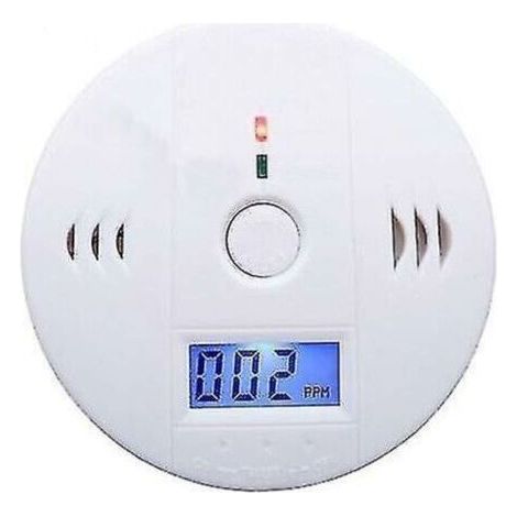 VURAHOME - Détecteur de monoxyde de carbone – Alimentation par 3 piles AA – Alarme sonore 85 dB – Capteur électrochimique haute précision