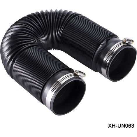 Flexibler Kaltluftansaugschlauch für Kraftfahrzeuge mit Anschlussstück – 76 mm, universell ausziehbarer Schlauch (1/5)