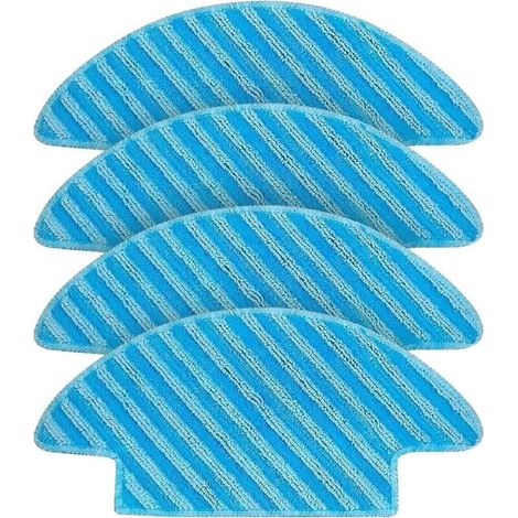 Lot de 4 Chiffons de Rechange pour Lefant M210, M210B, M210P, M213, M213S, pour OKP K3 aspirateur Robot, Accessoires de Rechange lavables et réutilisables (1/4)