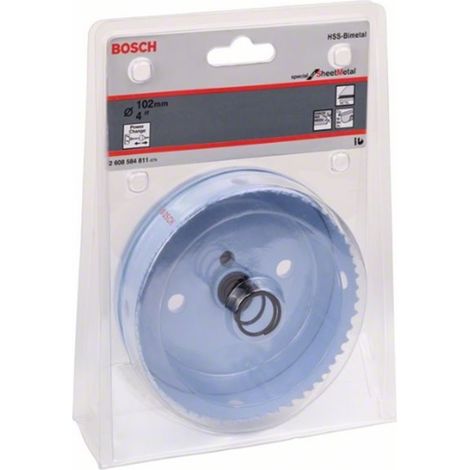 Sierra campana Power Change, Sheet Metal, Ø : 102 mm, velocidad de rotación tr/mn INOX 40, velocidad de rotación tr/mn Acero 85