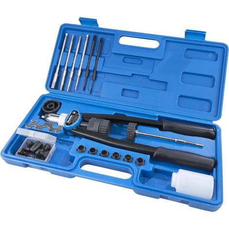 Pince à riveter 2 en 1 pour rivets et écrous aveugles 3,2 à 6,4 mm M3-M12 (1/5)