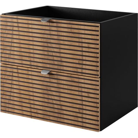 Mobile da bagno, Nero Opaco, 60 x 57 x 46 cm (1/5)