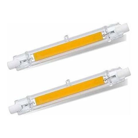 R7S LED Bulb 118mm Cool White 6000K, 1200LM, R7S 13W COB LED Equivalent to Halogen R7S J118 100W 120W, 360 Degree Beam Angle, Non-Dimmable, Slim 118mm R7S LED for Ceiling/Floor Light, Pack of 2 (1/5)