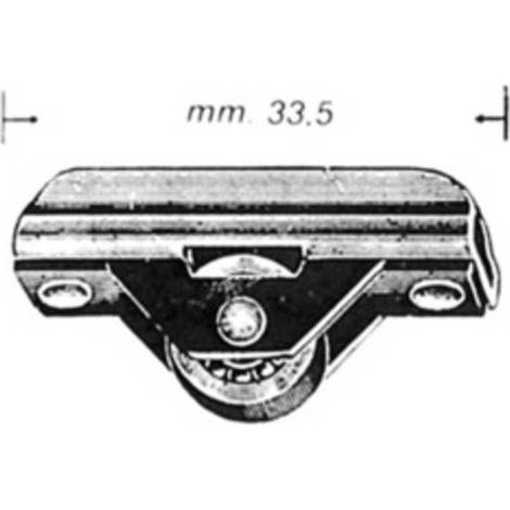 100 x OMGE 451 CARRELLO A 1 RUOTA P/CRISTALLO