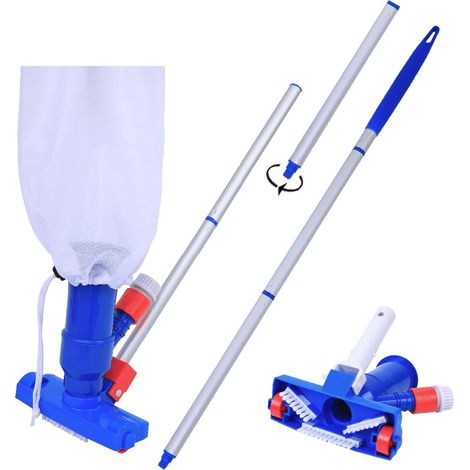 Kit de nettoyage aspirant pour piscine, fonctionne grâce à la pression de l'eau du robinet, 57 pouces, adapté aux piscines gonflables (1/5)