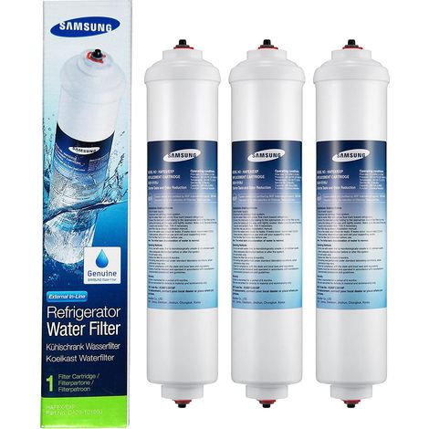 Samsung – Lot de 3 filtres à eau pour réfrigérateur américain – Compatible modèles DA29-10105J, HAFEX/EXP – Filtration haute performance (1/4)