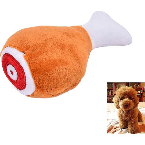 1 jouet à mâcher en forme de baguette pour animal de compagnie, chien ou chat, en peluche couineur (1/4)