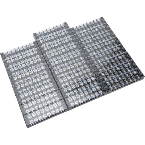 Jeu de 25 blocs de jonction TB‑2508L, 08 positions, double rangée, barrette de distribution 25A 600V (1/5)