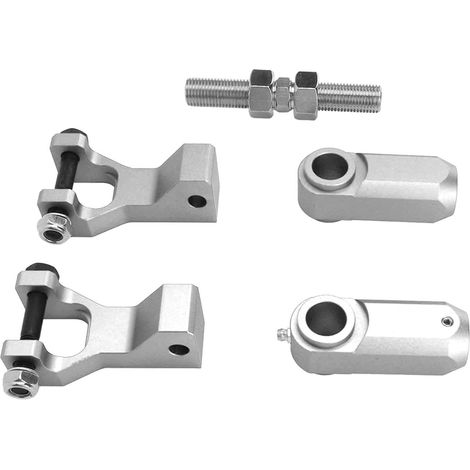 Front and Rear Lowering Kit for ATVs, 3.5"2", Widened Aluminum Alloy for 350 660 700, Drag Racing Replacement Accessories, 5 Pieces, Red (SILVER) (1/5)