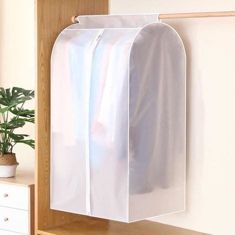 Housse Pour Portant, Sacs De Rangement Pour Vêtements Suspendus, Housse De Vêtements Anti-Poussière Transparente Avec Fermetu[u2723]