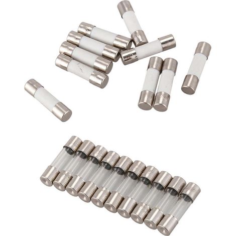 20Pcs 250V Fusibles en verre à action rapide 5mm x 20mm 250V-0.5A & 0.2A 200MA (1/5)