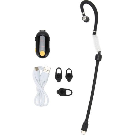 Mini talkie-walkie sans fil avec oreillette, radio bidirectionnelle à porter à l'oreille, pour hôtels, centres commerciaux, supermarchés et hôpitaux. (1/5)