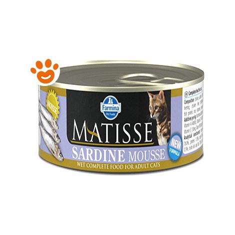 Farmina Matisse Cat Mousse Sardine - Farmina Matisse Cat Mousse Sardine - Lattina Da 85 Gr