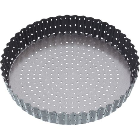 masterclass KitchenCraft Moule à quiche avec trous Double couche antiadhésive sans BPA dedede Acier au carbone 23 cm