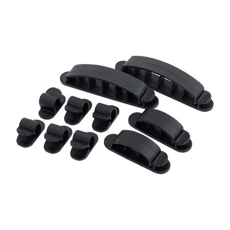 LogiLink KAB0039 - Sujeción para cables (10 piezas, 3 tamaños) negro (1/3)
