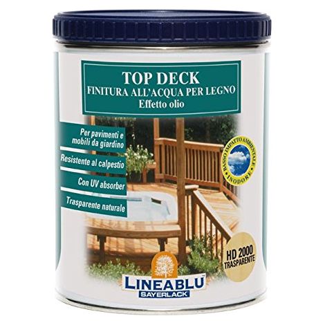 Finitura Acqua Effetto Olio Lineablu Sayerlack HD2000 Trasparente Ml 750