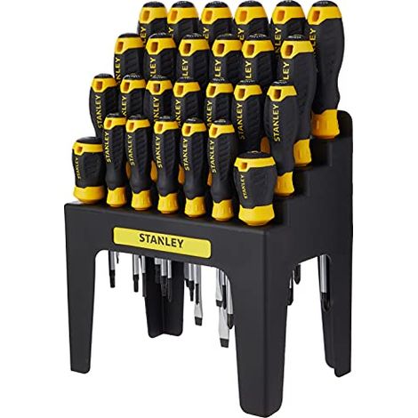 Stanley 062142 - Set di cacciaviti con supporto porta-cacciaviti, 26 pezzi