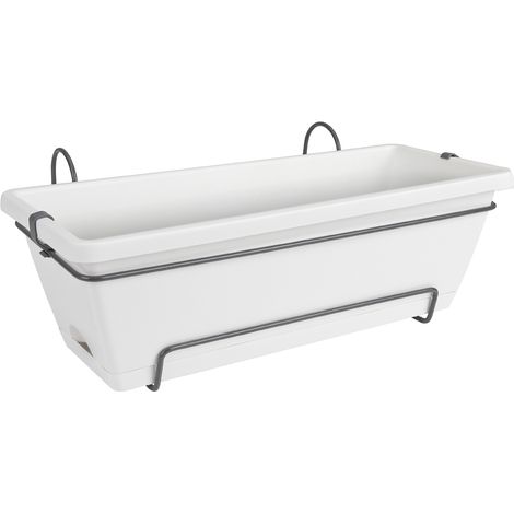 Barcelona All-in-1 50 cm Elho – pot avec réservoir intégré pour intérieur et jardin - Colore: Bianco (1/4)