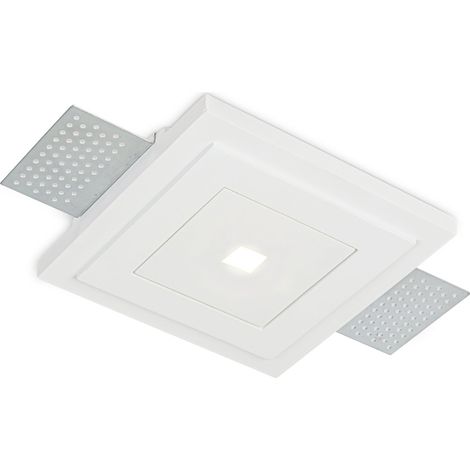 Ideal Lux Faretto Incasso ZEPHYR 1 luce LED integrato bianco gesso