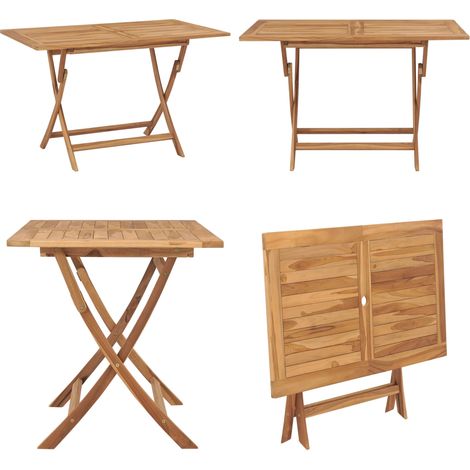 Gartentisch Klappbar 120x70x75 cm Massivholz Teak - Teakholzmöbel - Gartenmöbel - Esstisch - Outdoortisch - Klappbarer Tisch - Home & Living (1/5)