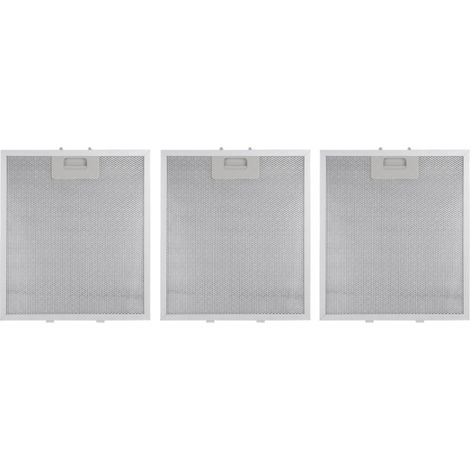 Trade-Shop Metallfettfilter / Fettfilter kompatibel mit Balay 3BC761BC 3BC761NC 3BC761XC 3BC764B 3BC764N 3BC764X 3BC771BC 3BC771NC 3BC771XC 3BC774B - 3 Stück