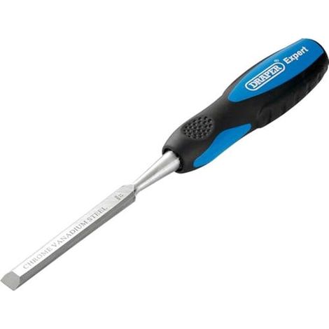 Ciseau à bois 12 mm - Qualité professionnelle avec manche résistant aux chocs (1/2)
