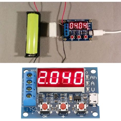 Testeur de capacité de batterie ZB2L3 : Test de capacité de batterie de type décharge de charge externe 1,2-12 V, 18650, etc. (1/5)
