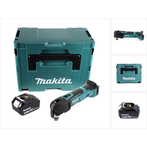 Makita DTM 51 G1J Akku Oszillierer 18 V + 1x Akku 6,0 Ah + Makpac - ohne Ladegerät