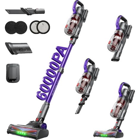 Aspirapolvere senza fili, potente aspirazione, batteria a lunga durata, EV3, spina europea 220V-240V (1/2)
