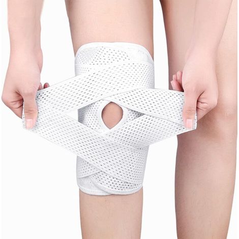Genouillère Genouillère avec stabilisateurs latéraux, genouillère réglable pour douleurs ménagères au genou, ligaments ACL MCL, arthrite, rétablissement, soutien pour homme et femme (L)-RAPANDA (1/5)