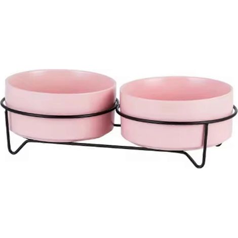 Gamelles pour chiens avec support, gamelles en céramique pour chats, grande capacité, surélevées, accessoires d'alimentation pour animaux de compagnie, C (1/5)