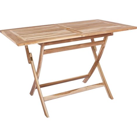 Mesa de jardín plegable Natural 120 x 70 x 75,5 cm vidaXL (1/5)