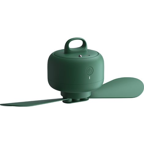 Camping-Ventilator, 8000 mAh, batteriebetrieben, wiederaufladbar über USB, mit Fernbedienung, abnehmbaren Ventilatorflügeln, Aufhängehaken, Timer, 4 Geschwindigkeiten für den Außenbereich, Blau