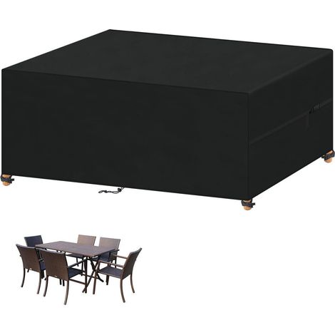 Wasserdichte Gartenmöbel Abdeckung 150x90x75cm 420D Oxford für Tisch & Loungemöbel (1/5)