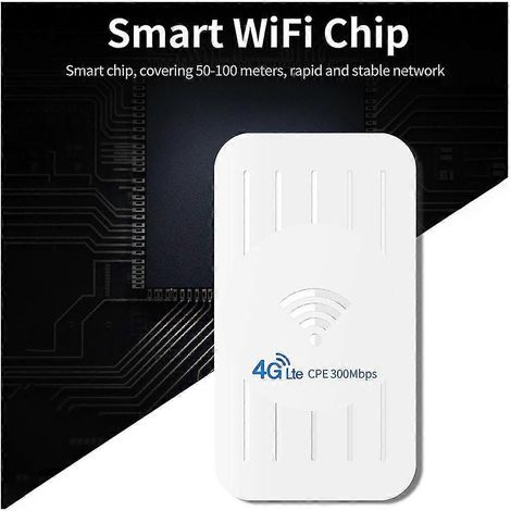 Extérieur 4g Wireless Router 300mbps Ip65 étanche 4g Cpe Support Poe Power Supply avec fente (us Plu (1/5)