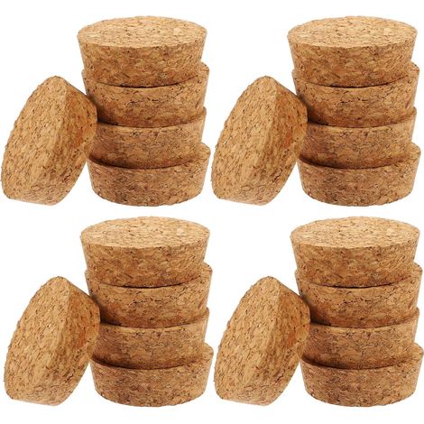 20 bouchons liège, bois, coniques pour bouteilles et bocaux (1/5)