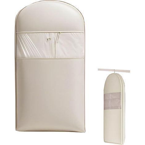 Sacs à Vêtements à Suspendre avec Fermeture Éclair Auto-Compression Organiseurs de Placard Rangement Sous Vide Aspirateur pour Manteau en Duvet Sacs de Rangement Sous Vide (Moyen) (1/5)