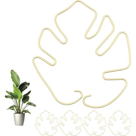 Support pour plantes grimpantes d'intérieur 5 pièces, stabilisateur Monstera, parfait pour favoriser la croissance des plantes (1/4)